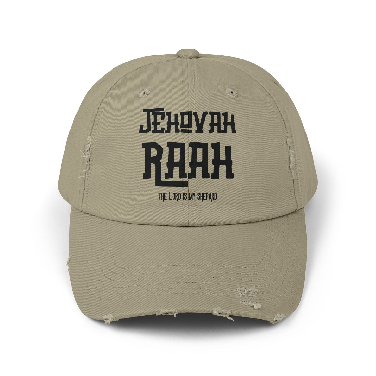 Jehovah Raah Distressed Cap - Vintage