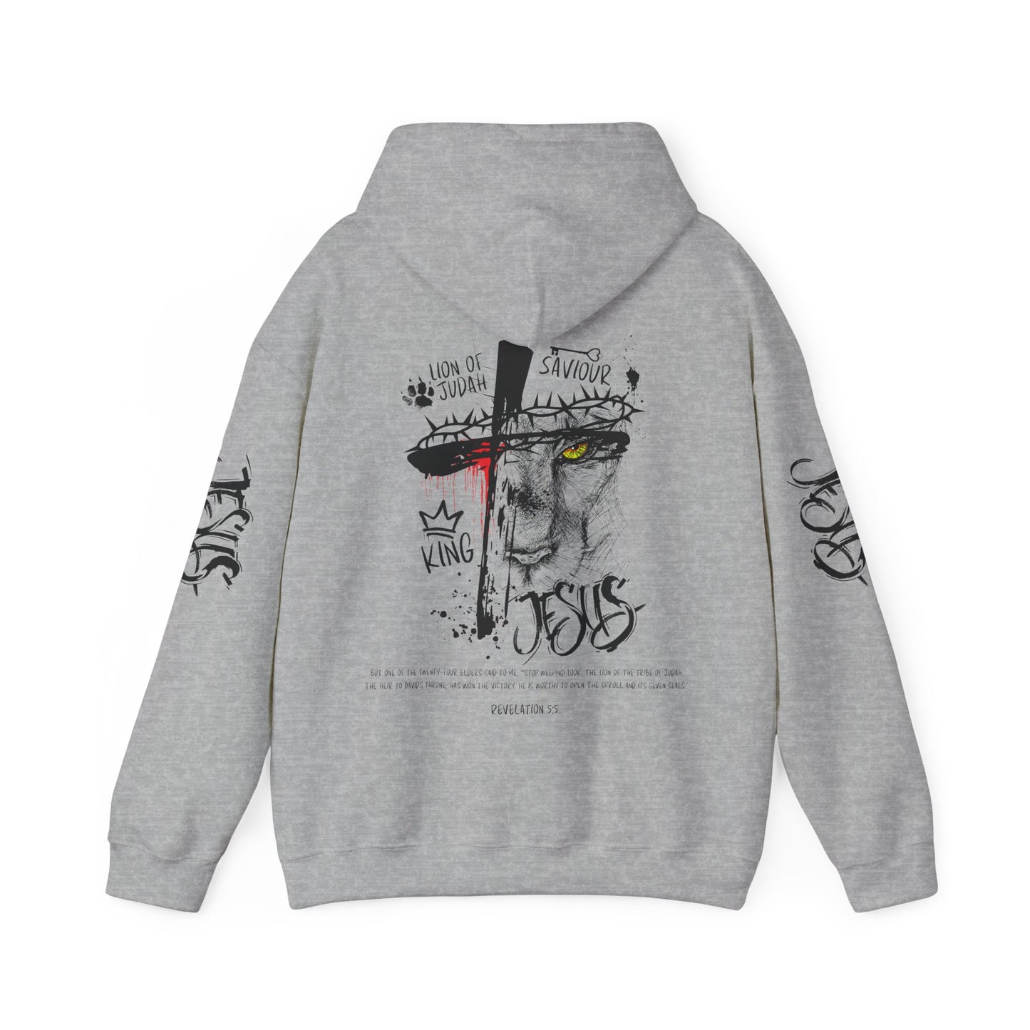 Lion of Judah Rev 5:5 Hooded Sweatshirt