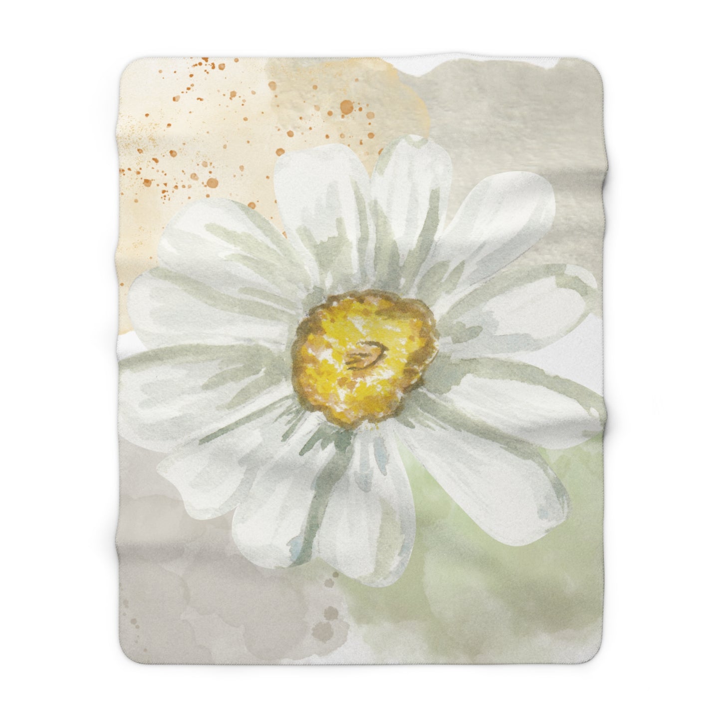 Daisy Sherpa Fleece Blanket