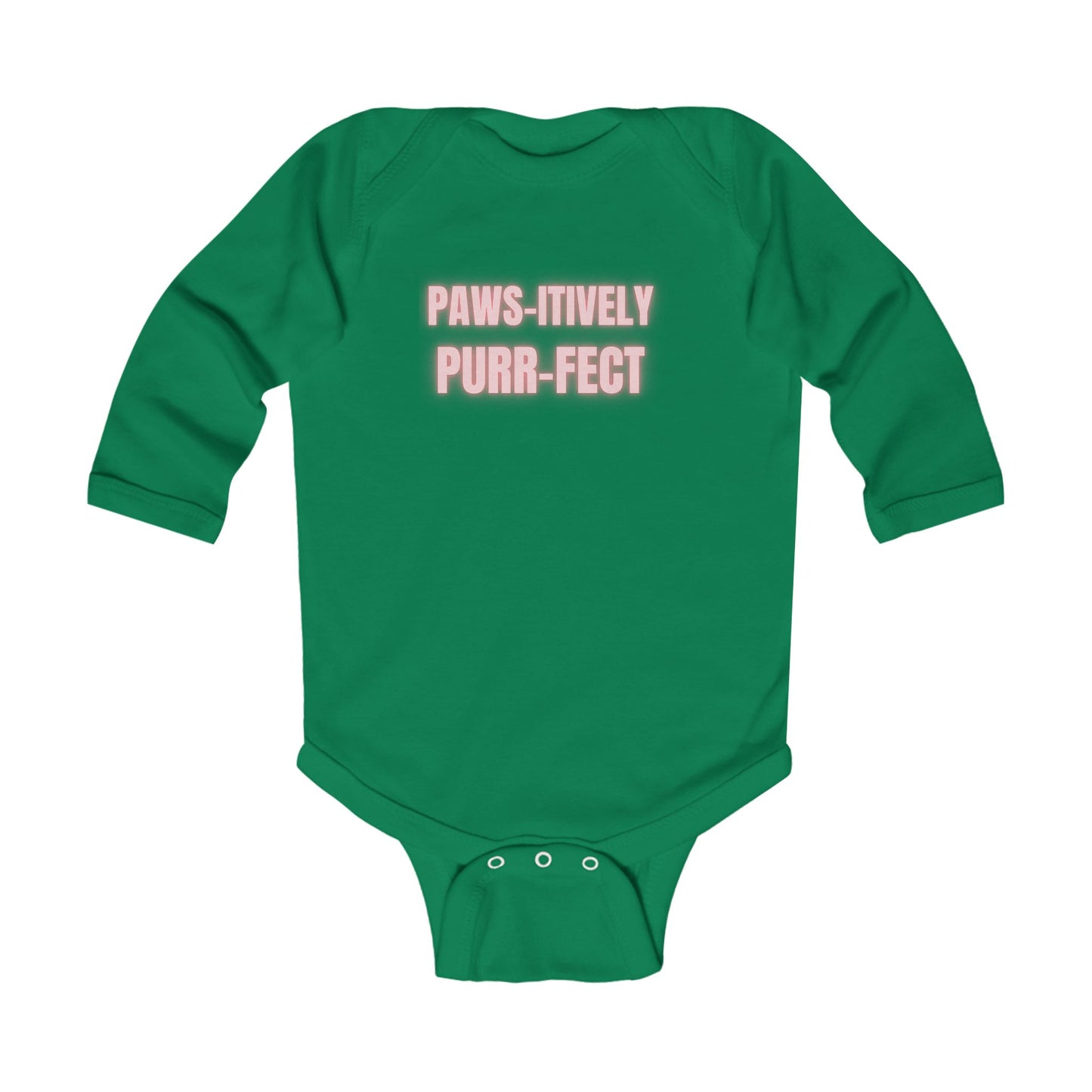 Paws-itively Purr-fect Infant Long Sleeve Bodysuit - Perfect Gift for New Parents