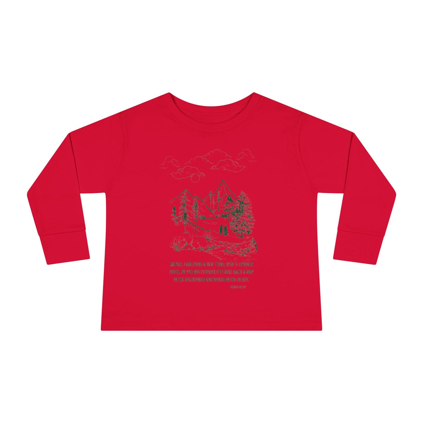 A New Thing Isaiah 43:19 Toddler Long Sleeve Tee