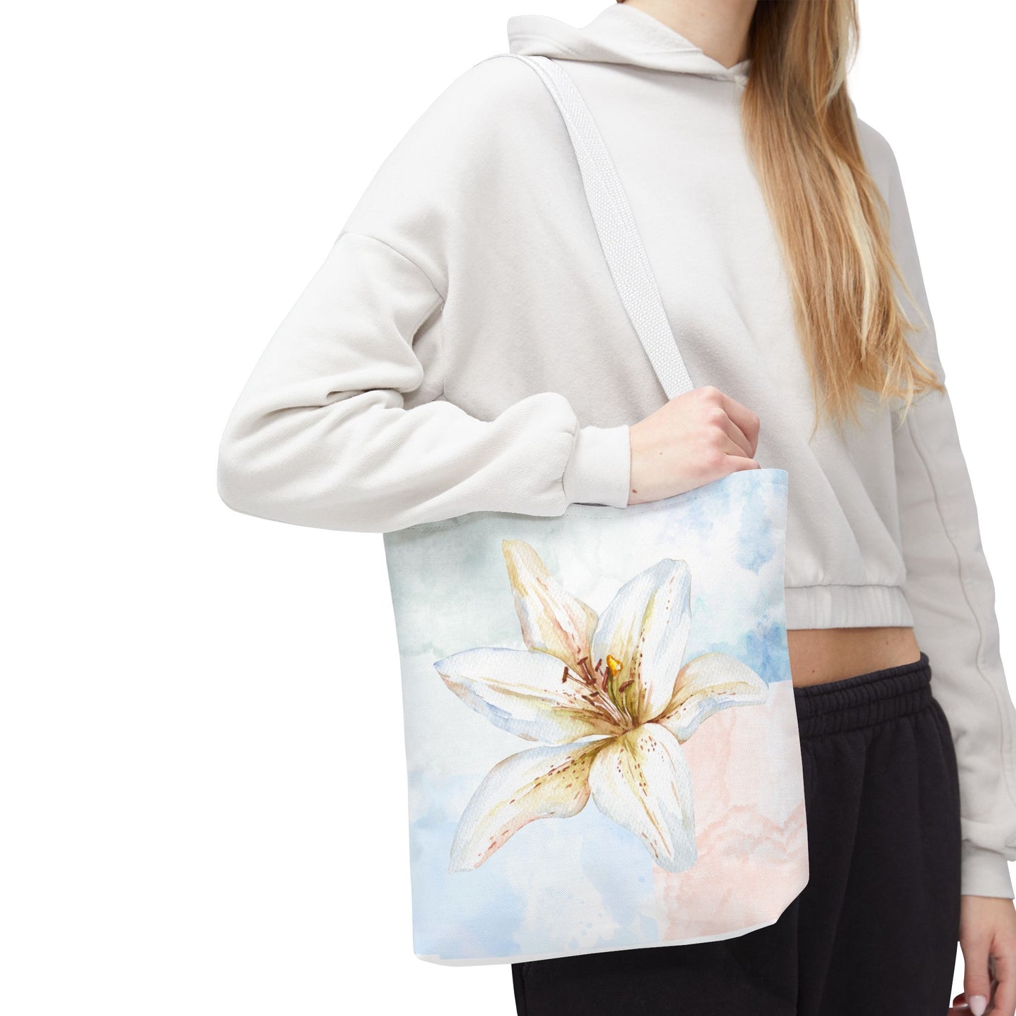 White Lily Tote Bag