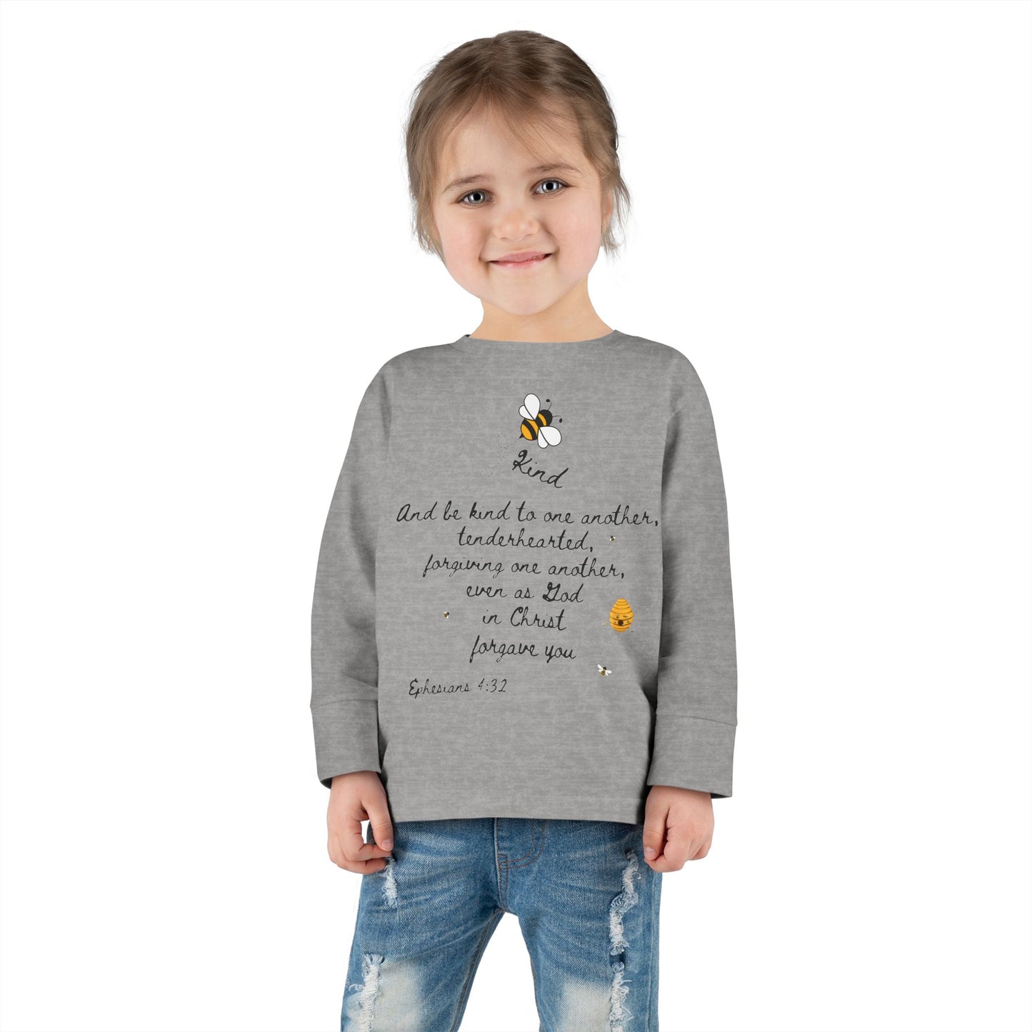 Bee kind Toddler Long Sleeve Tee