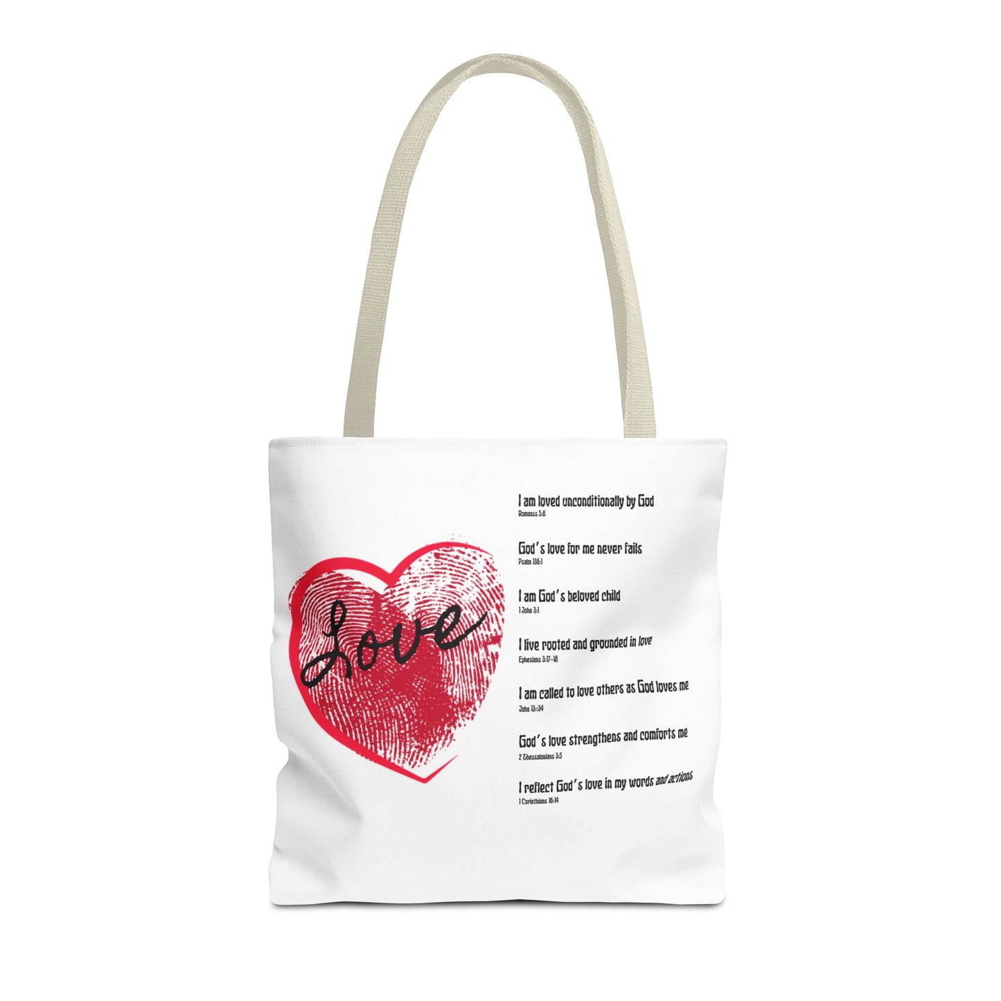 Love Affirmations Tote Bag