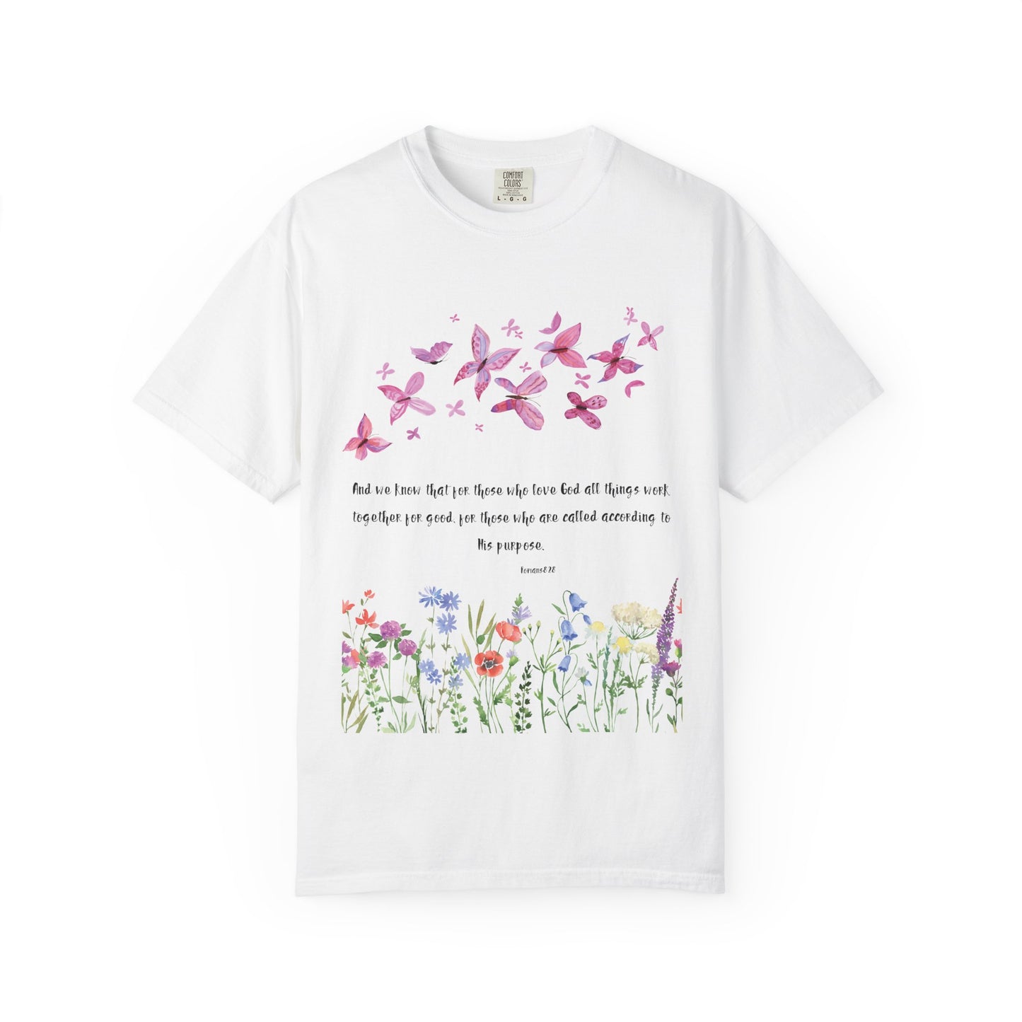 Romans 8:28 with grace T-shirt