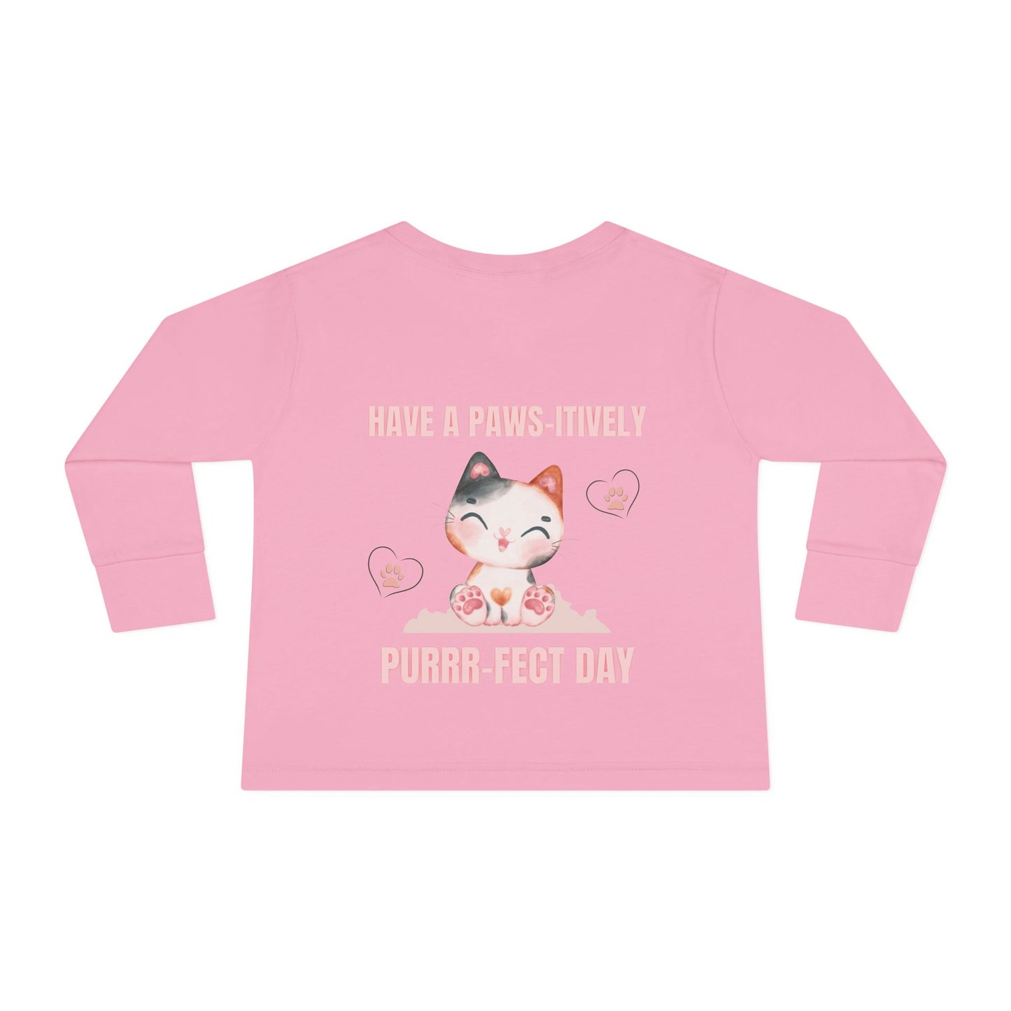 Paws-itively Purr-fect Toddler Long Sleeve Tee