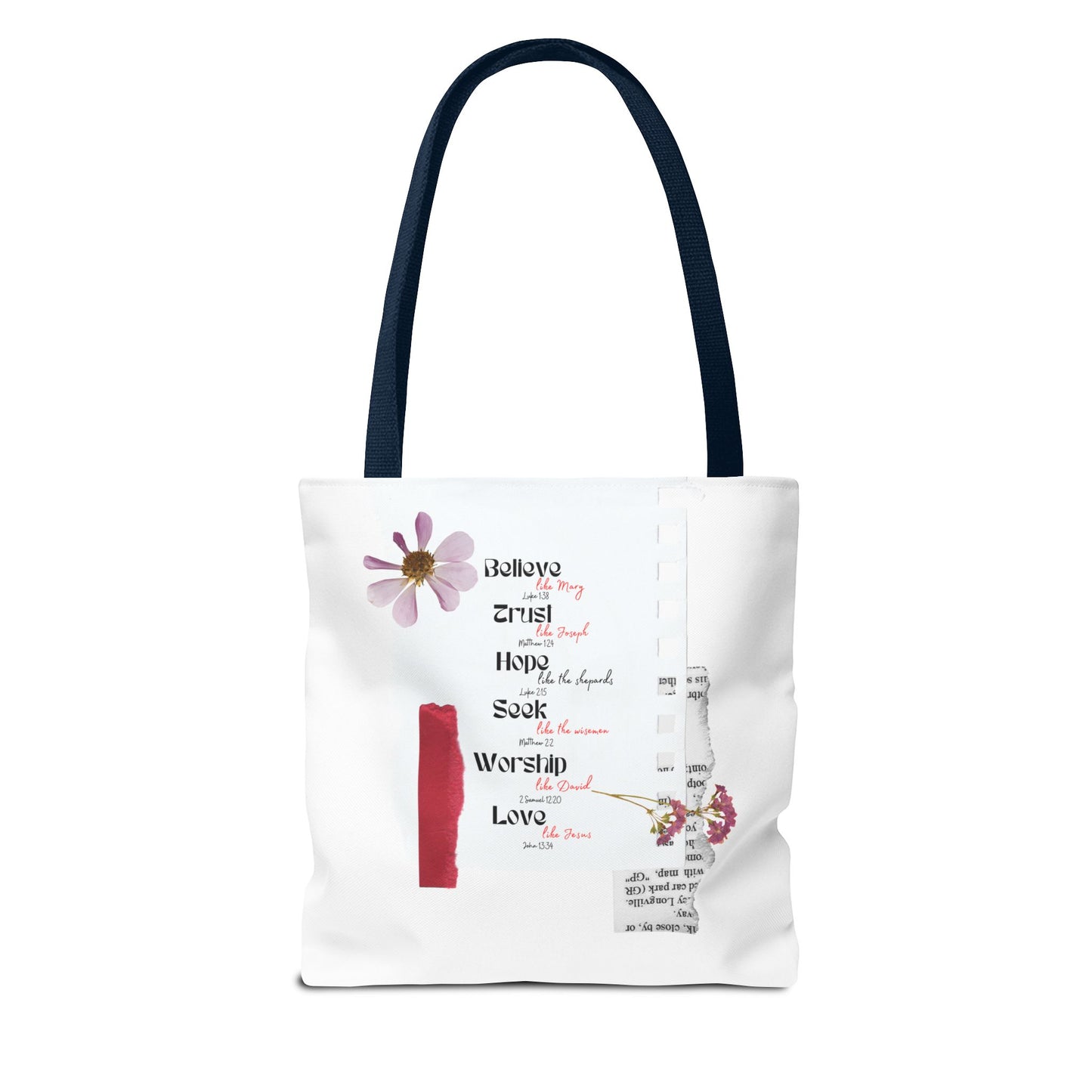 Believe Like Mary Tote Bag
