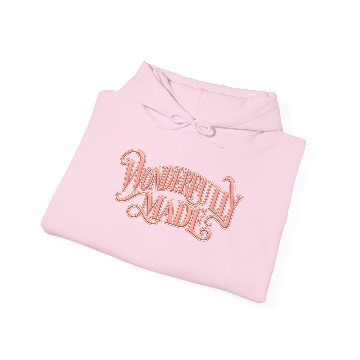 Wonderfully Made Hoodie — Floral Pearl Backprint Hooded Sweatshirt