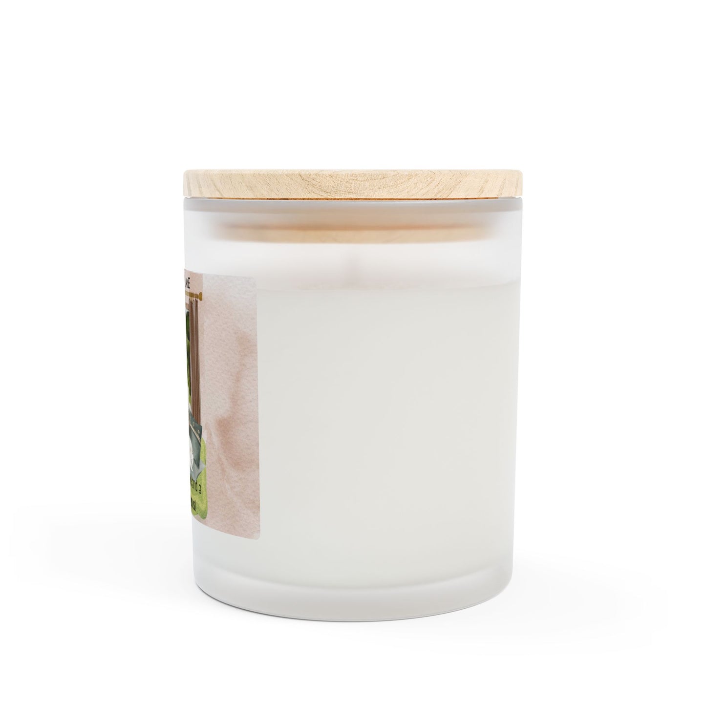 My Happy Place Frosted Glass Candle, 11oz