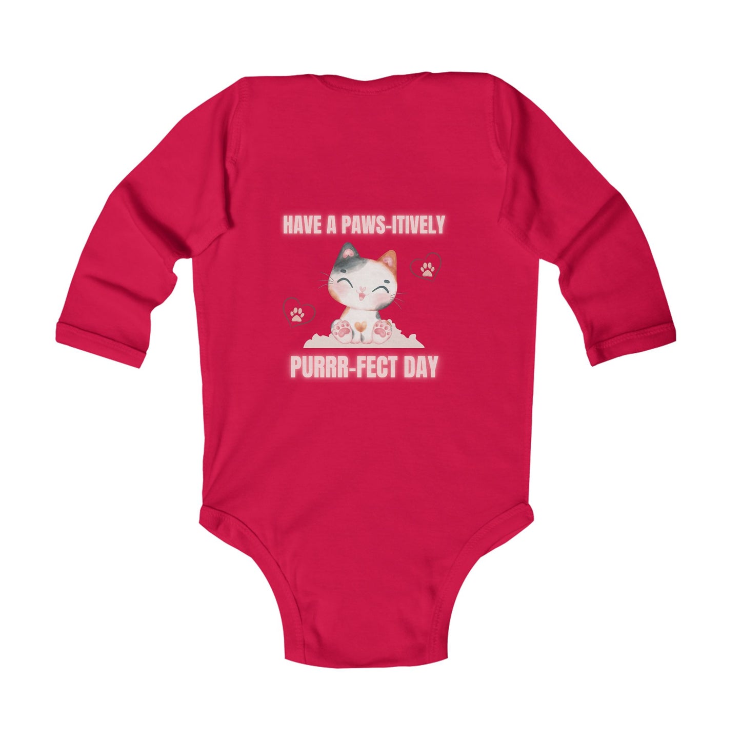 Paws-itively Purr-fect Infant Long Sleeve Bodysuit - Perfect Gift for New Parents