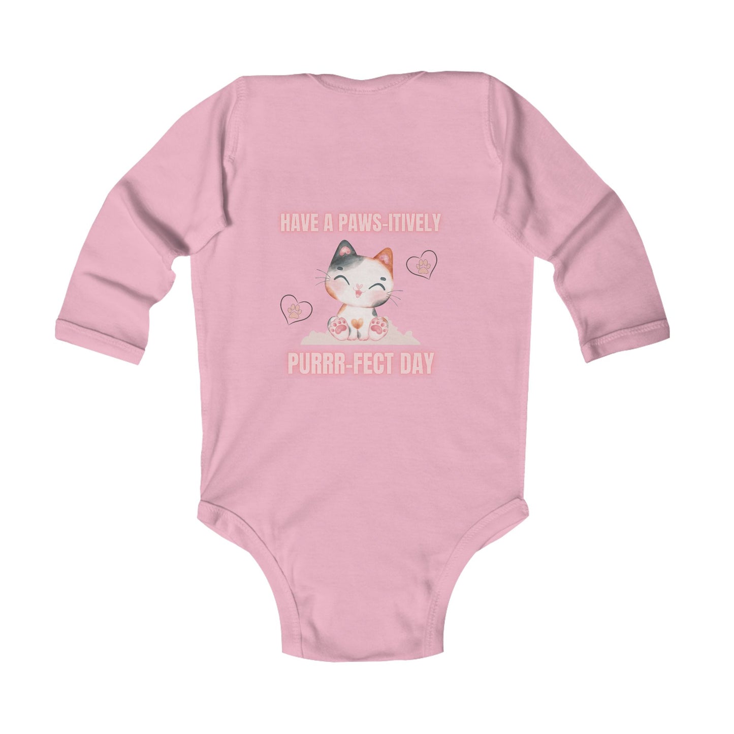 Paws-itively Purr-fect Infant Long Sleeve Bodysuit - Perfect Gift for New Parents