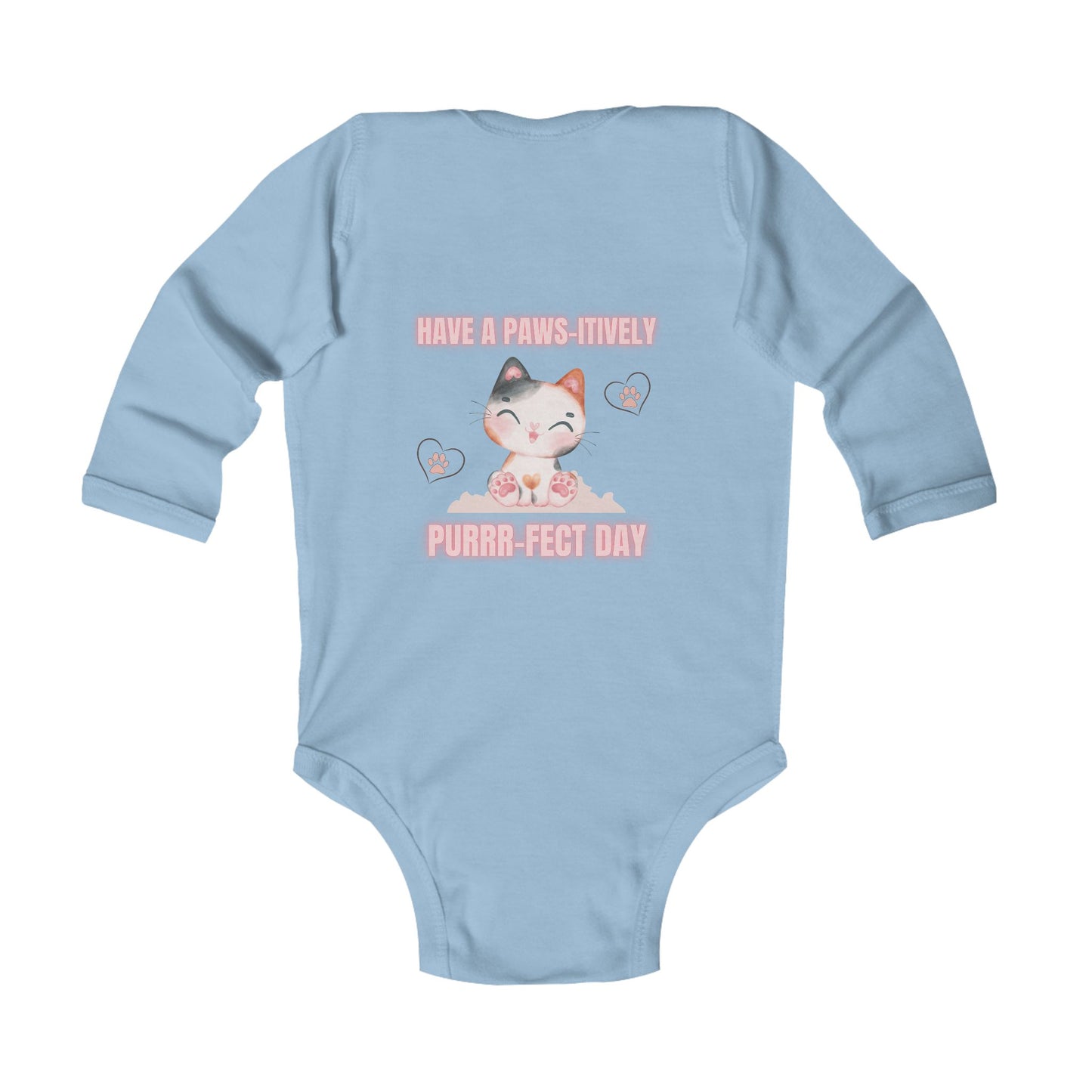 Paws-itively Purr-fect Infant Long Sleeve Bodysuit - Perfect Gift for New Parents