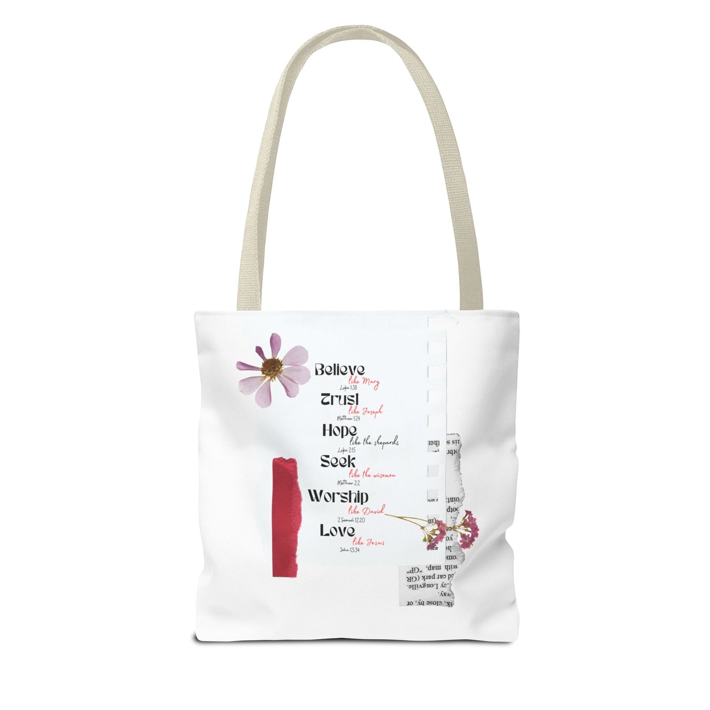 Believe Like Mary Tote Bag