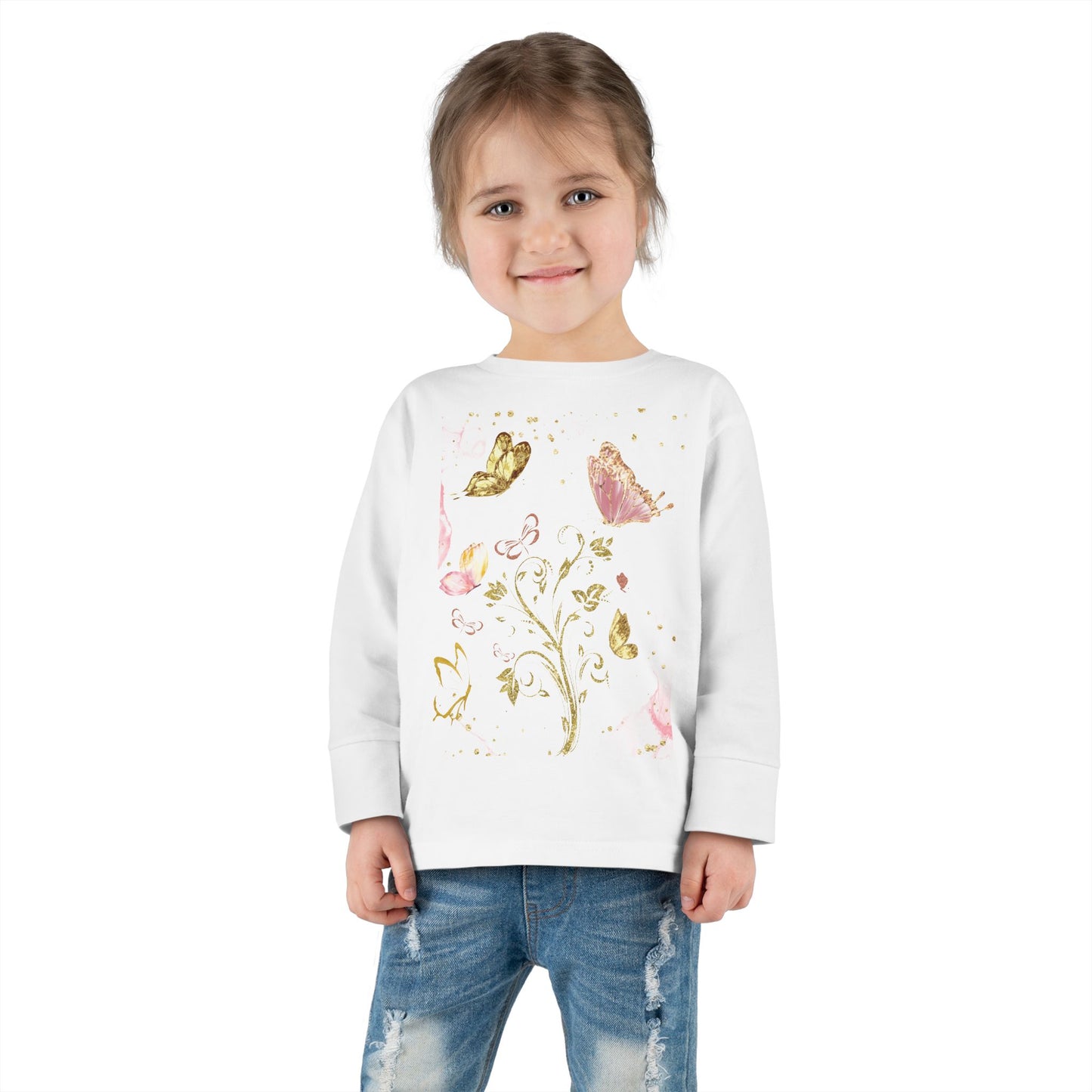 Glittering butterfly Long Sleeve Tee