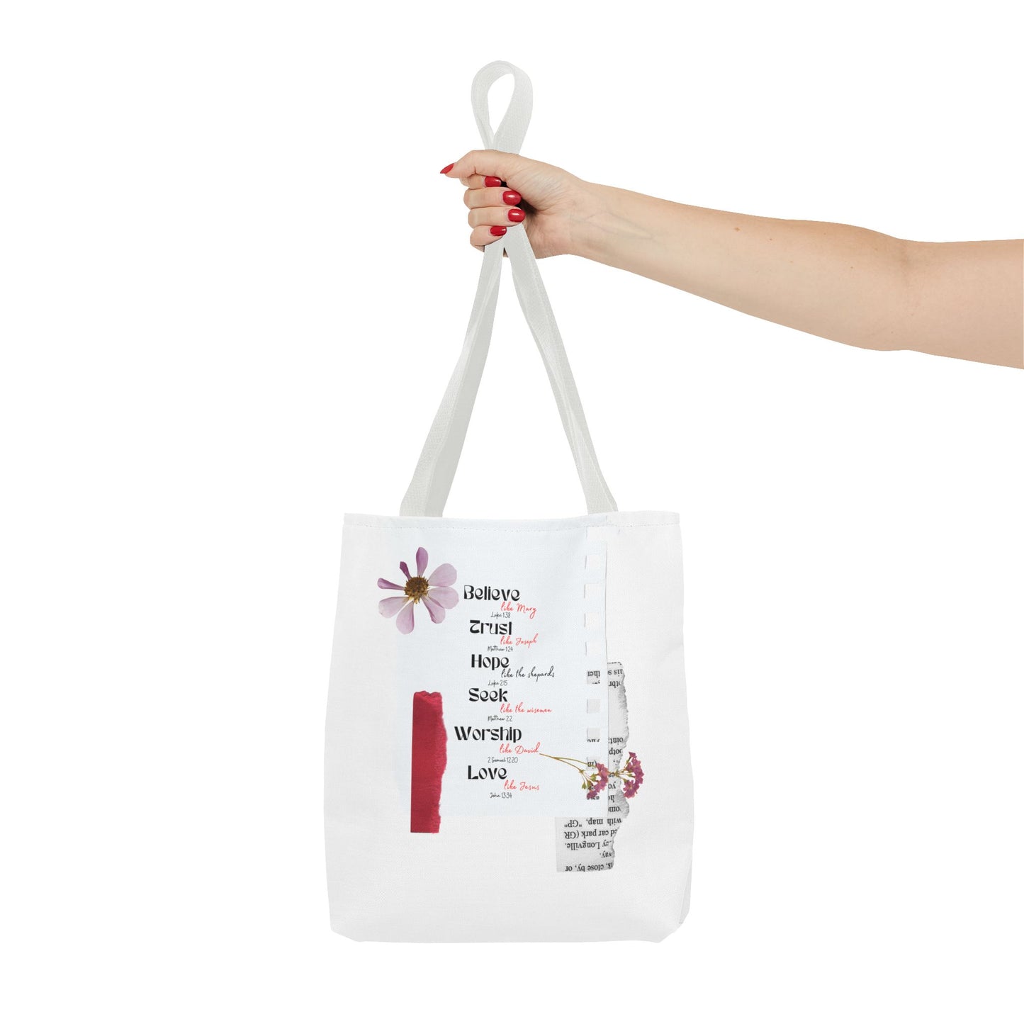 Believe Like Mary Tote Bag