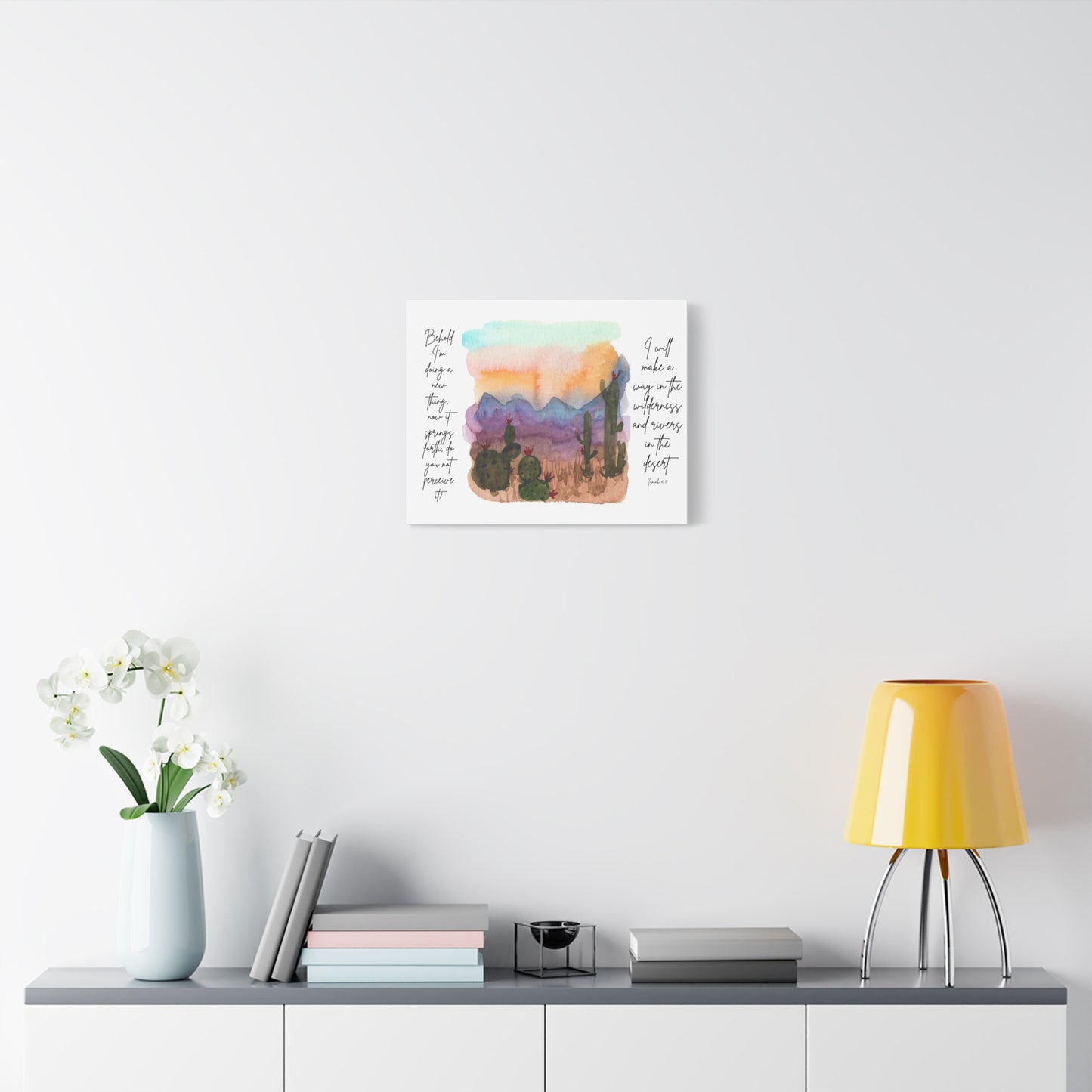 Behold ai’m Doing a New Thing Wall Canvas — Matte Stretched Canvas with Verse