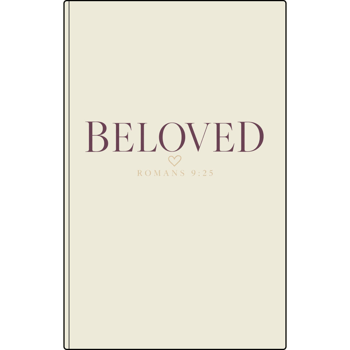 Beloved Vegan Leather Journal — Engraved Romans 8:38 Inspirational Notebook