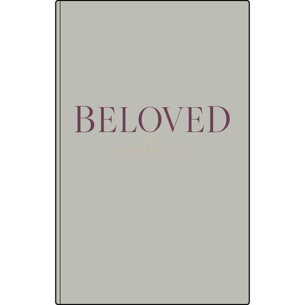 Beloved Vegan Leather Journal — Engraved Romans 8:38 Inspirational Notebook