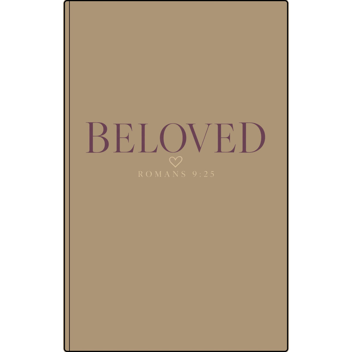 Beloved Vegan Leather Journal — Engraved Romans 8:38 Inspirational Notebook