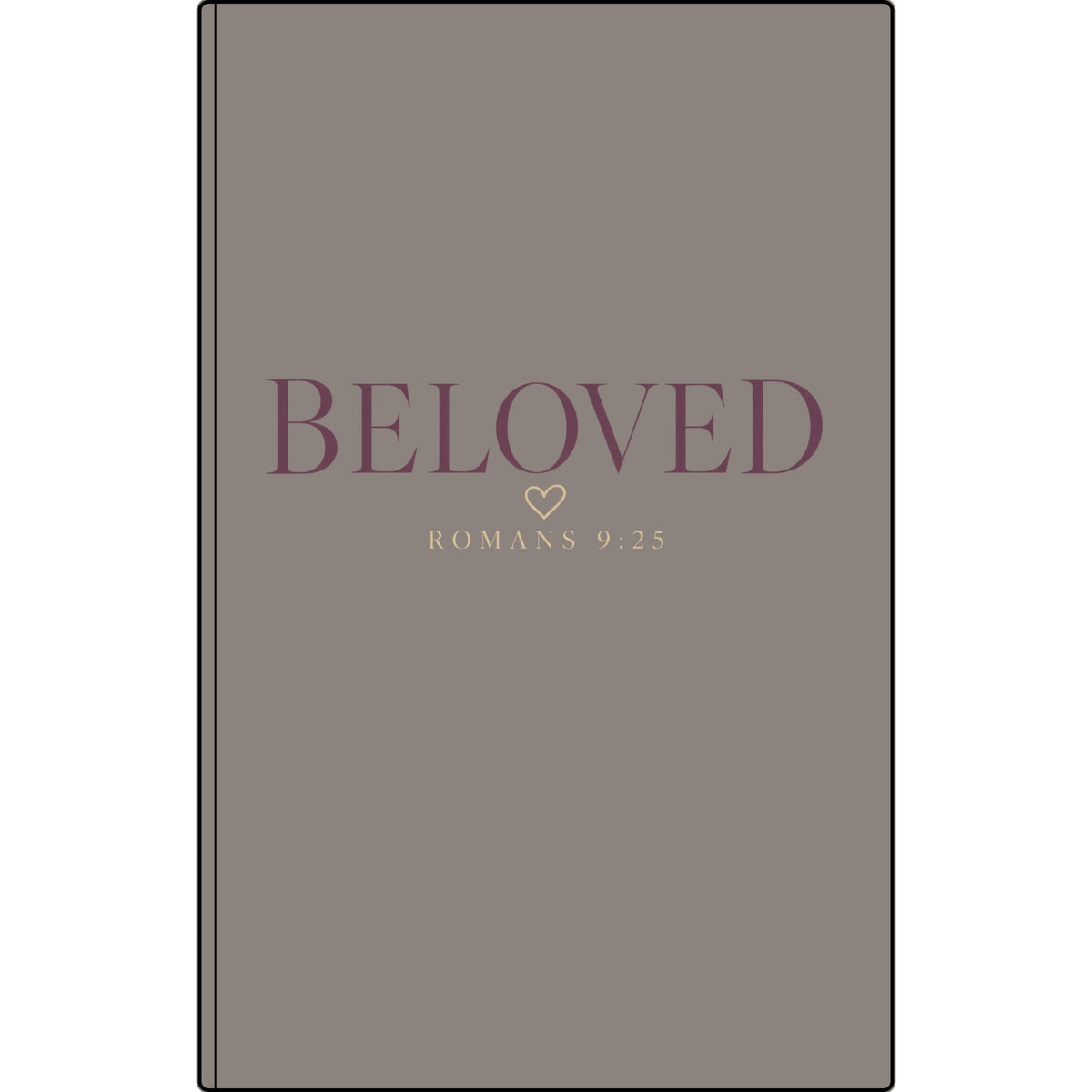 Beloved Vegan Leather Journal — Engraved Romans 8:38 Inspirational Notebook