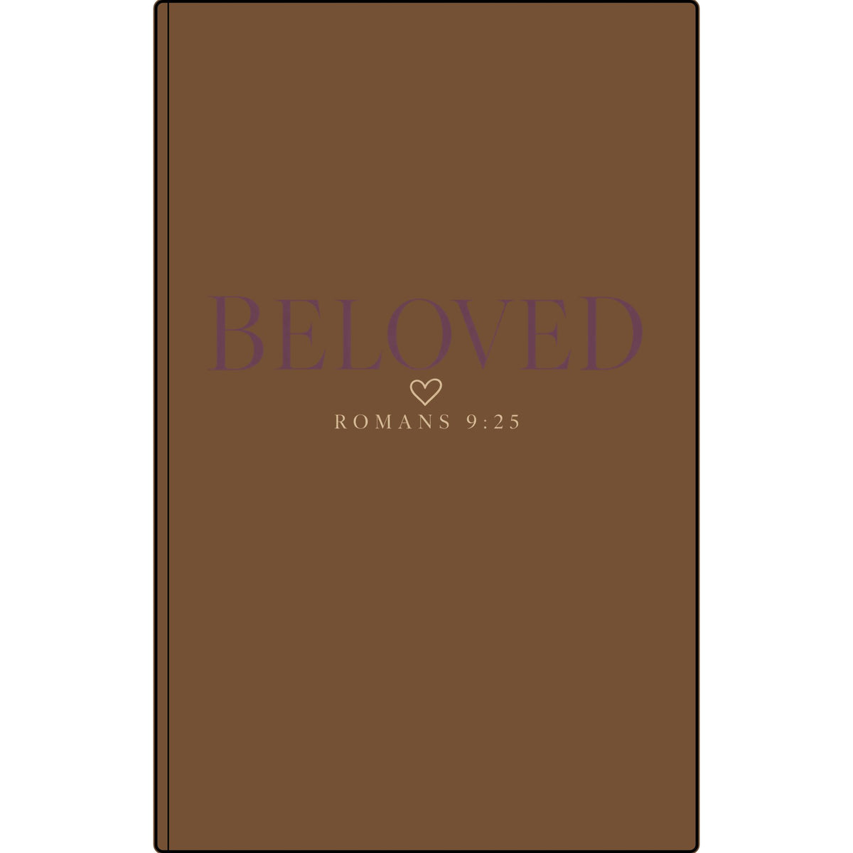 Beloved Vegan Leather Journal — Engraved Romans 8:38 Inspirational Notebook