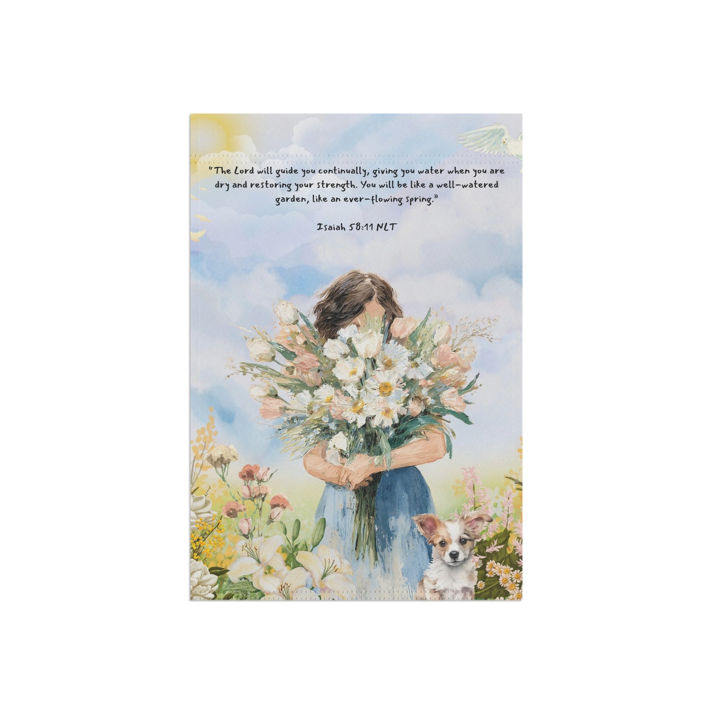 Isaiah 58:11 Garden & House Banner