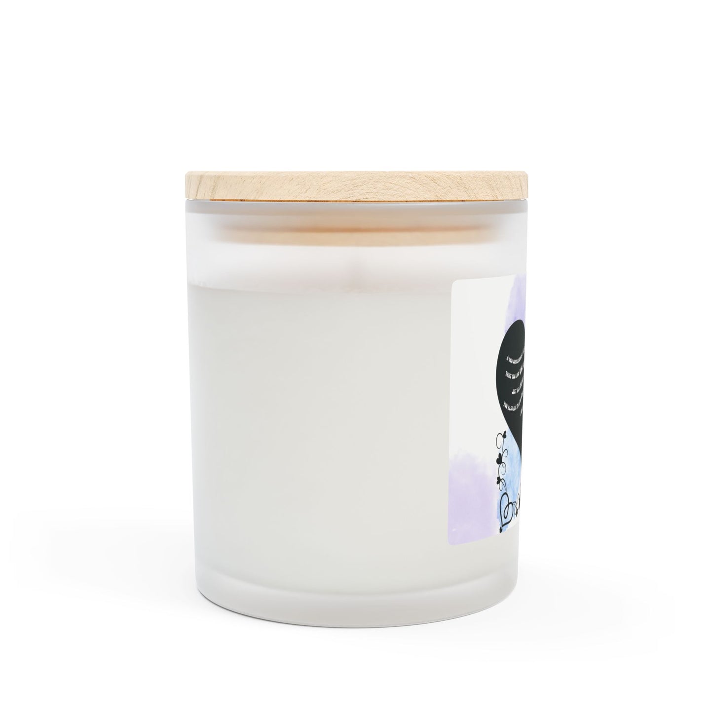 Love One Another Frosted Glass Candle, 11oz