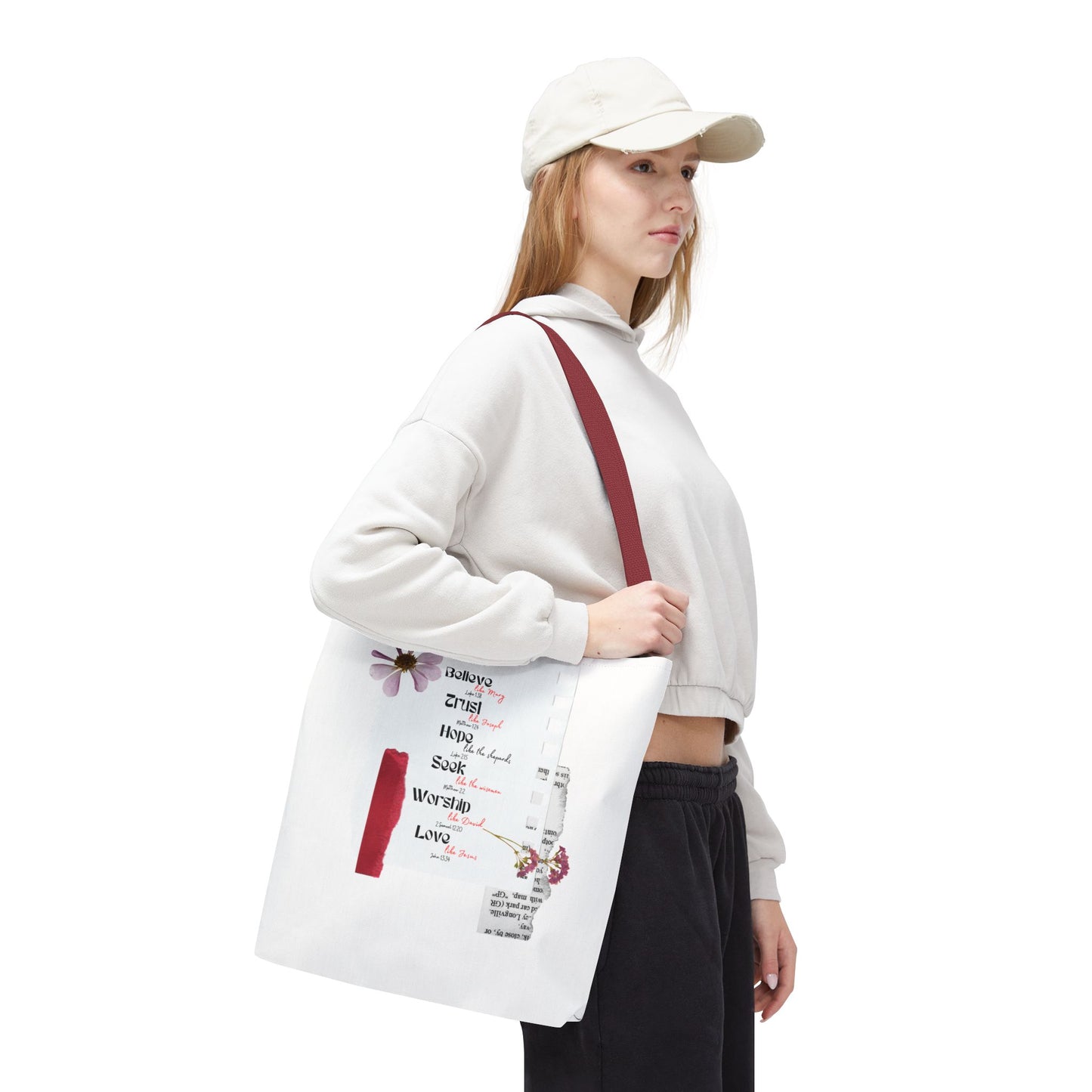 Believe Like Mary Tote Bag