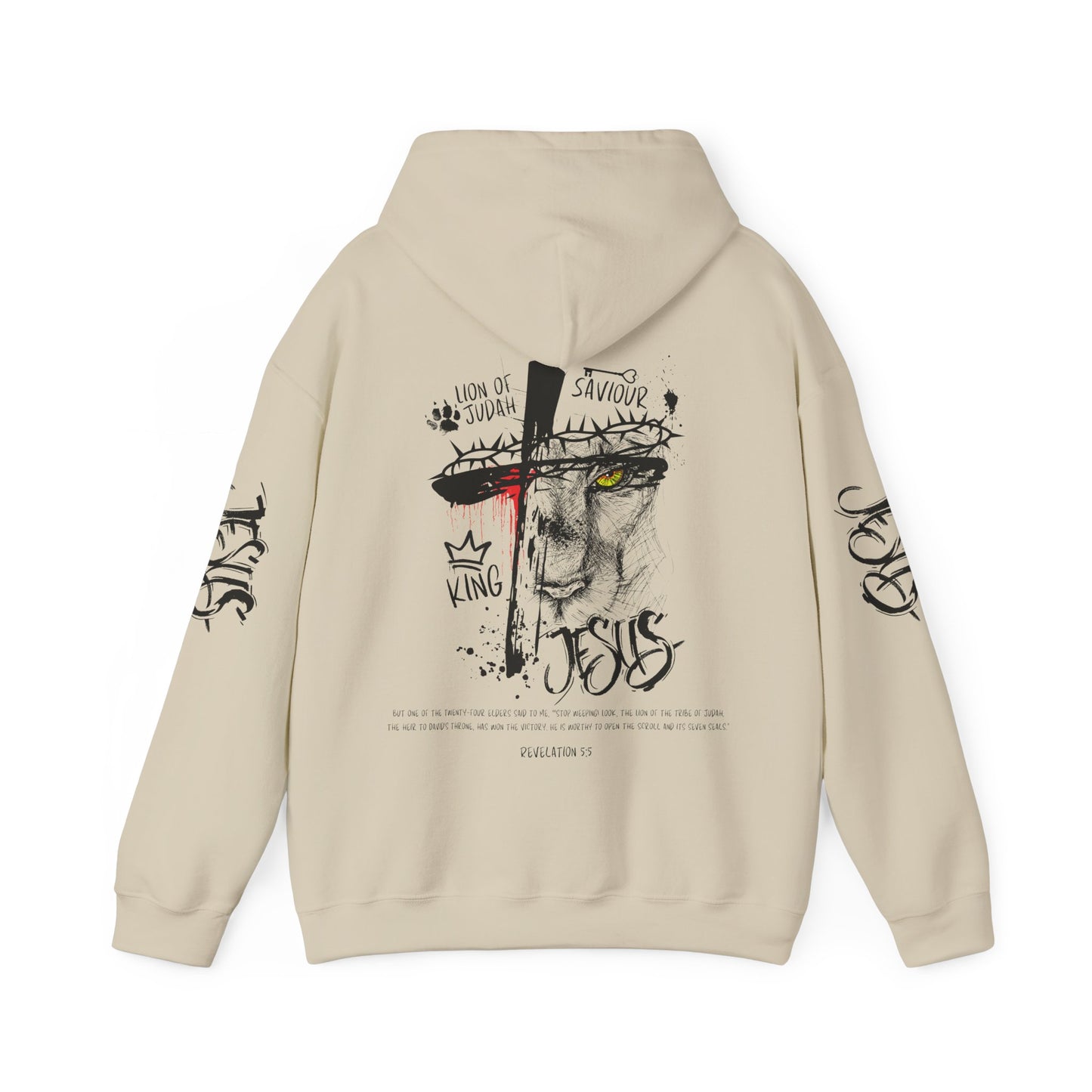 Lion of Judah Rev 5:5 Hooded Sweatshirt