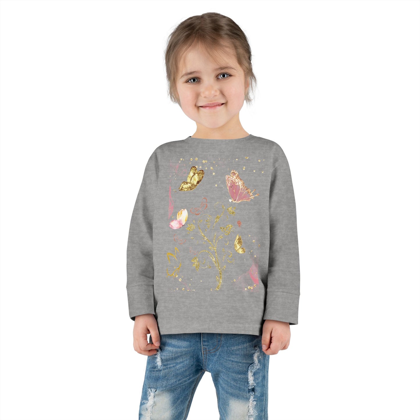 Glittering butterfly Long Sleeve Tee