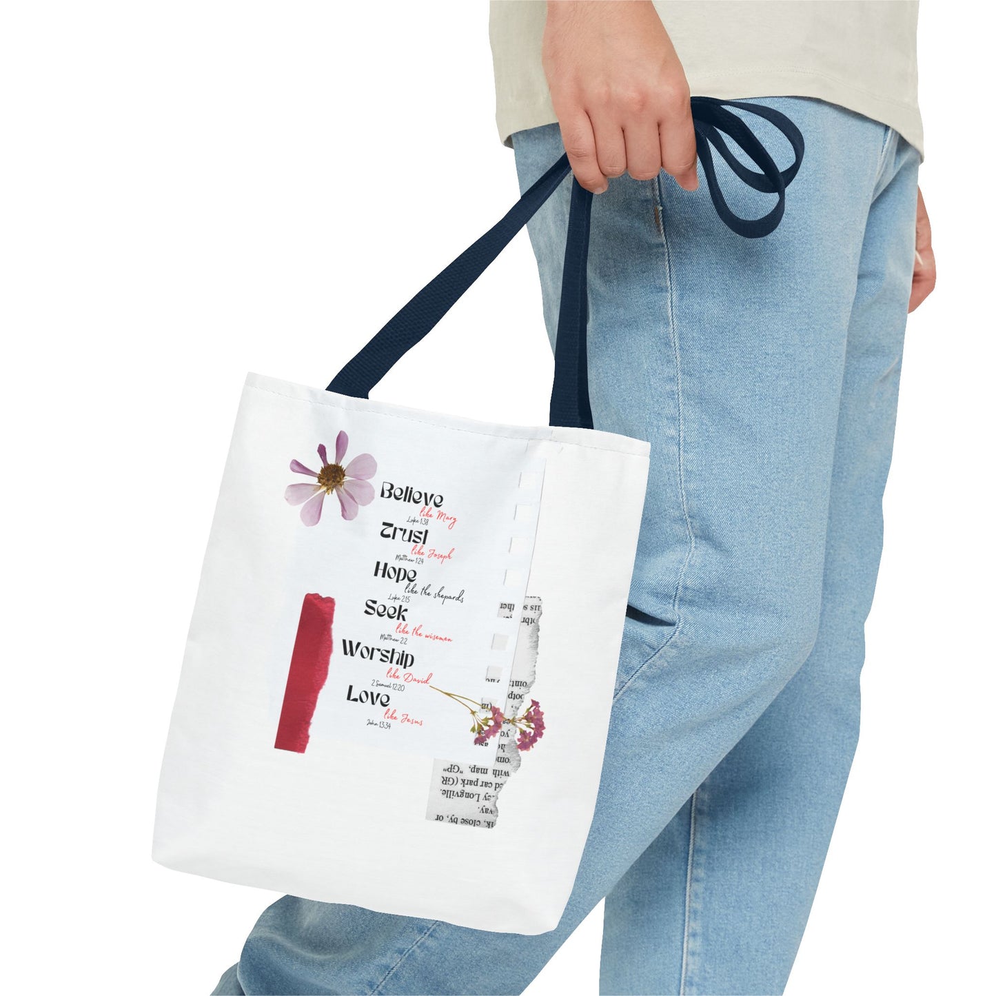 Believe Like Mary Tote Bag