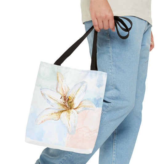 White Lily Tote Bag