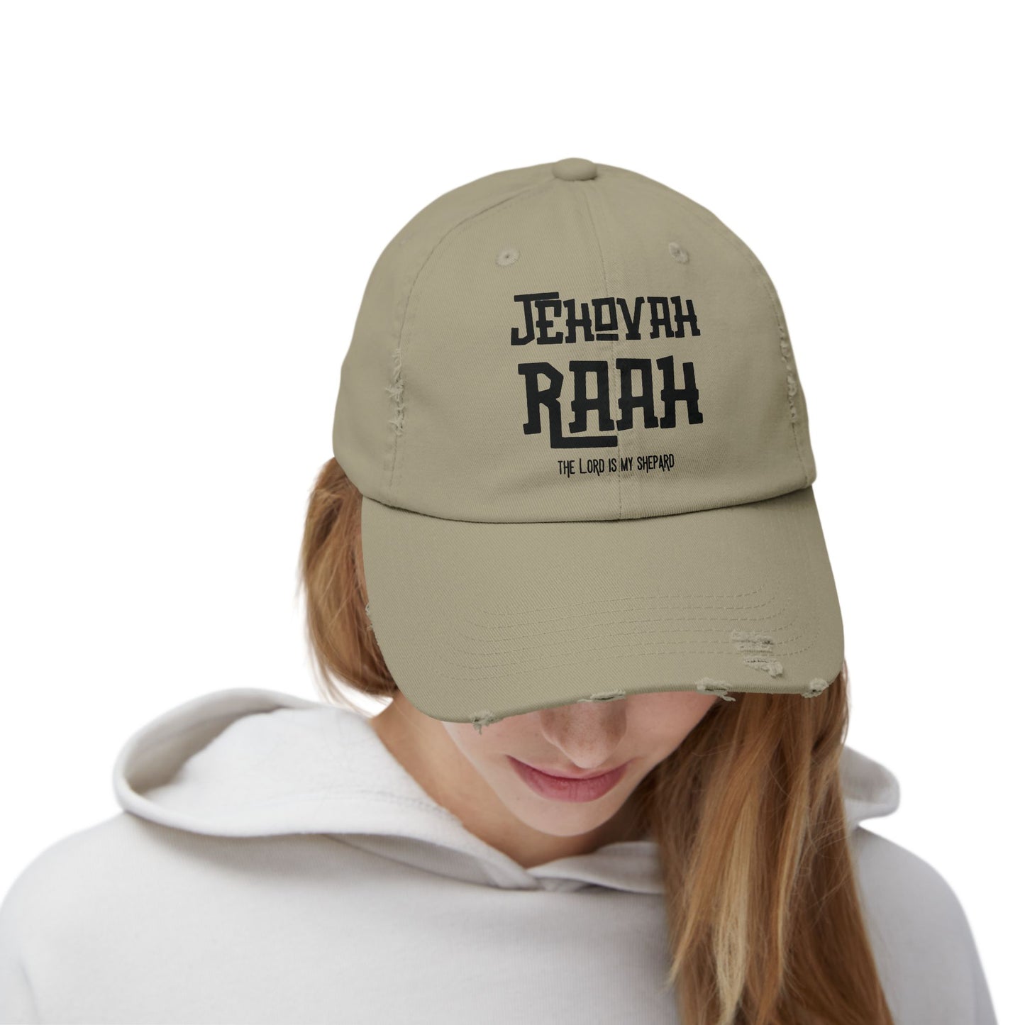 Jehovah Raah Distressed Cap - Vintage