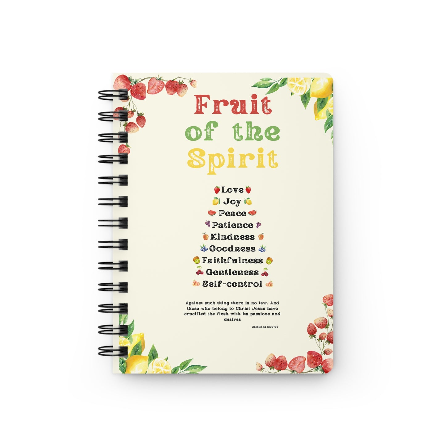 Fruit of the Spirit  Spiral Bound Journal