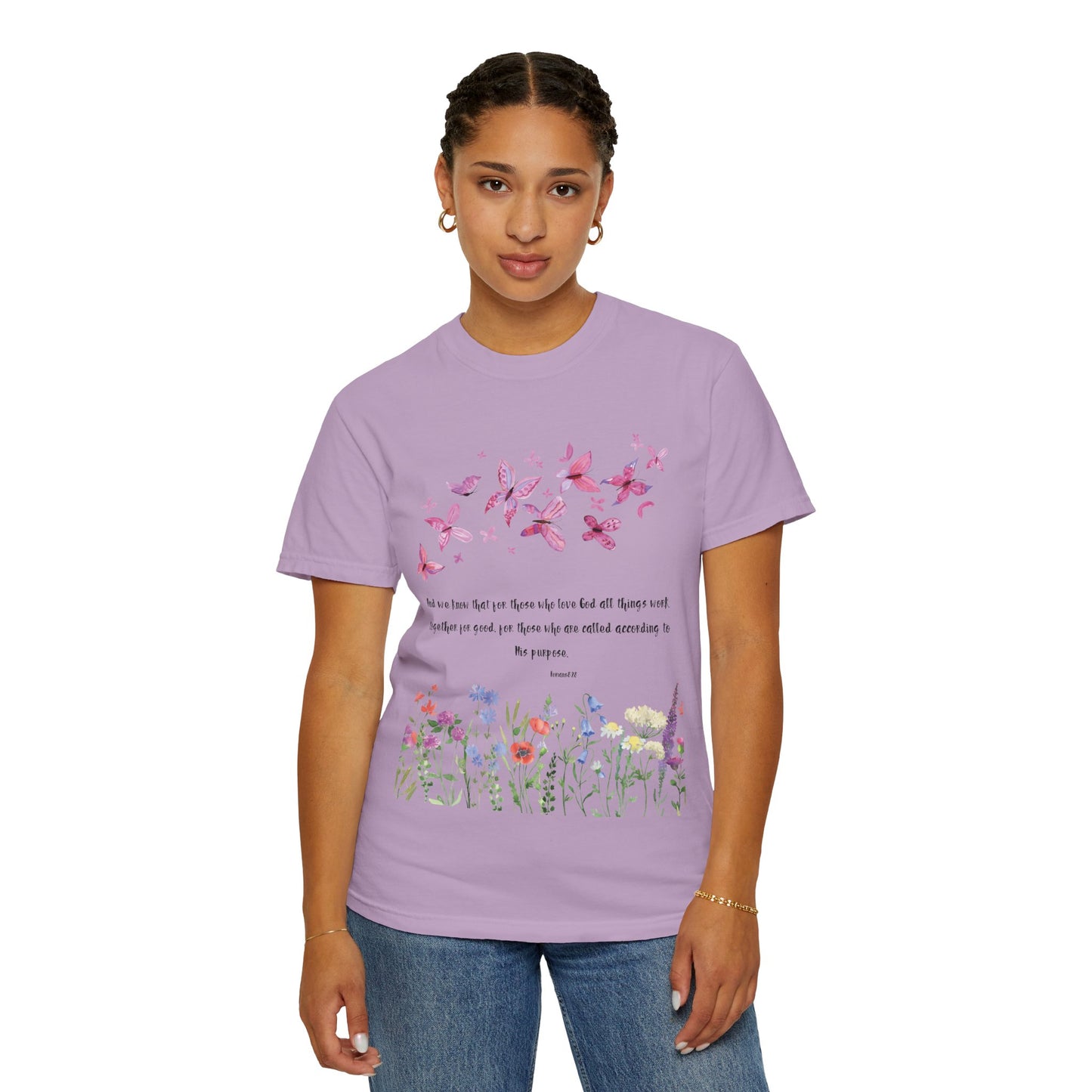 Romans 8:28 with grace T-shirt