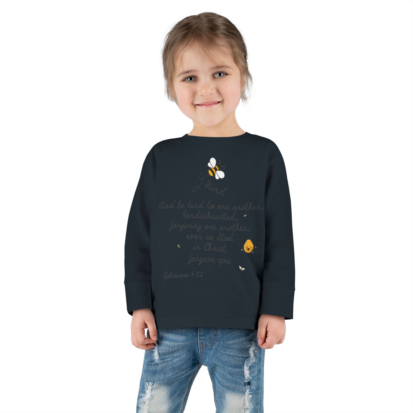 Bee kind Toddler Long Sleeve Tee