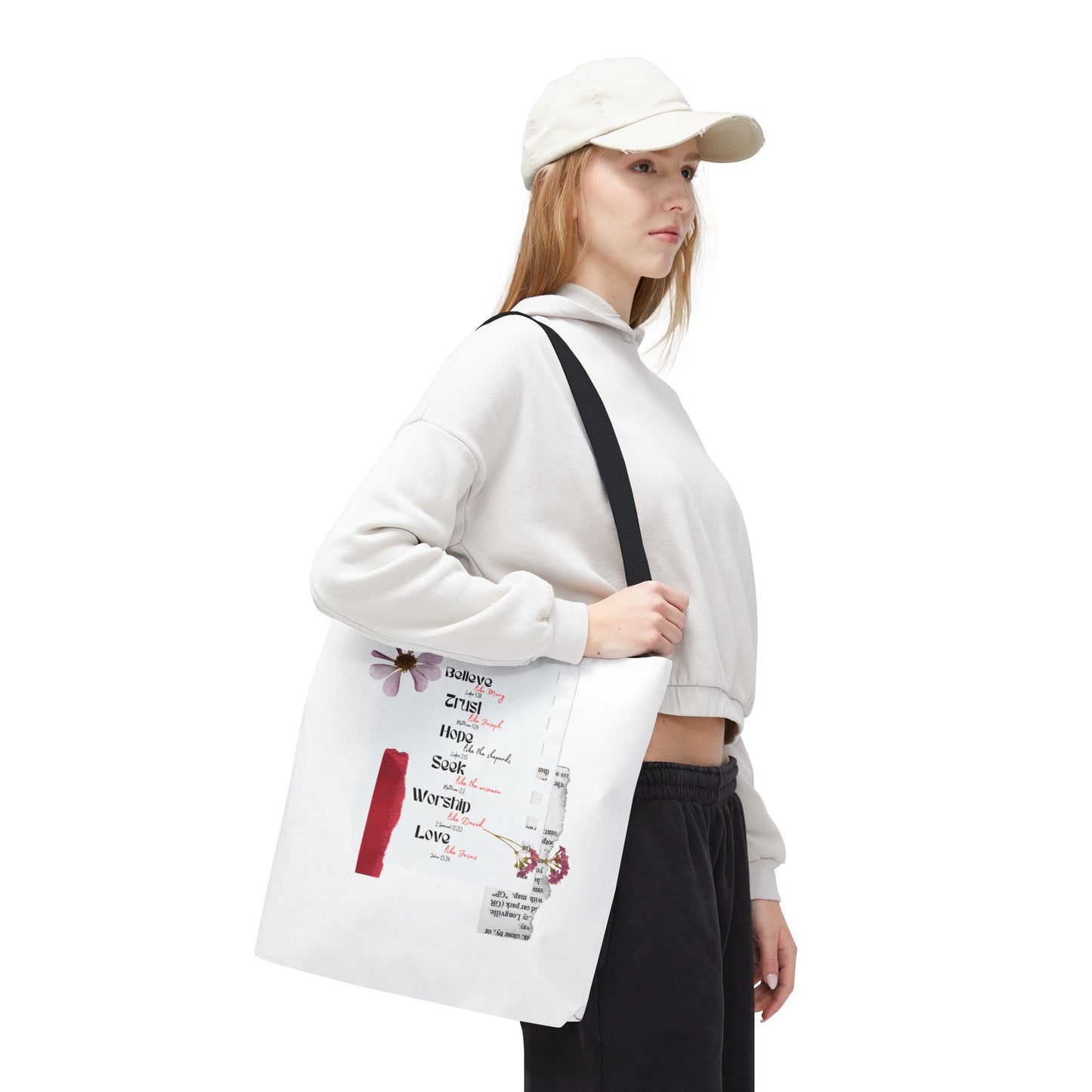Believe Like Mary Tote Bag
