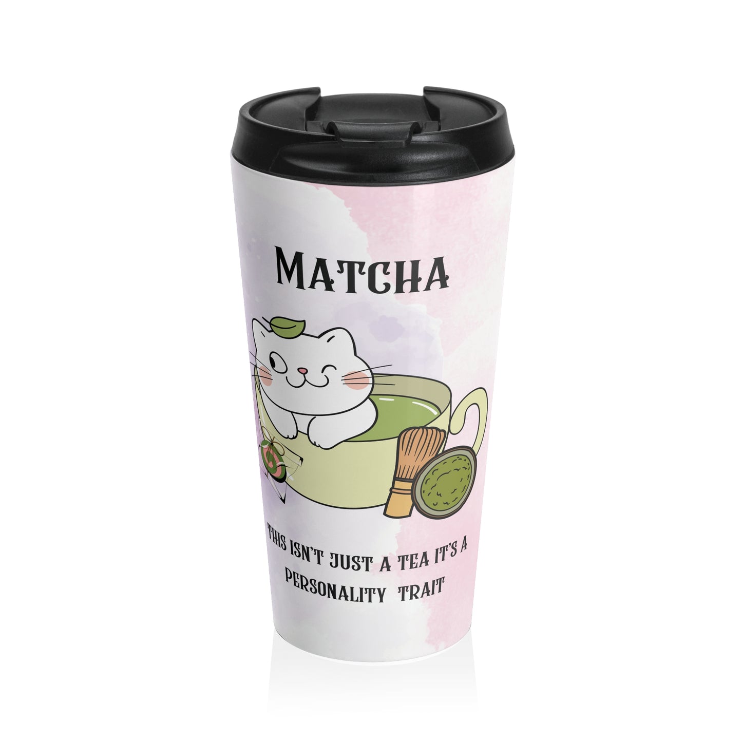 Matcha, Personality Trait Stainless Steel Travel Mug