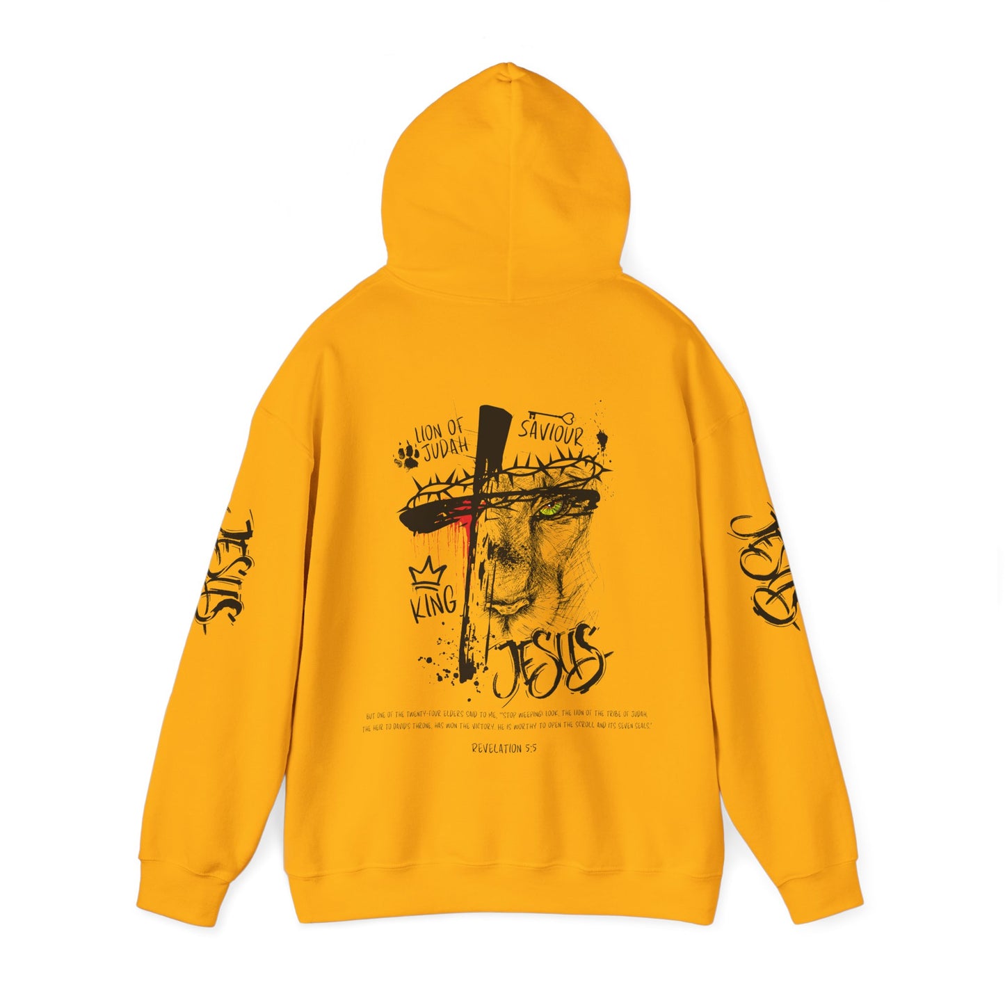 Lion of Judah Rev 5:5 Hooded Sweatshirt