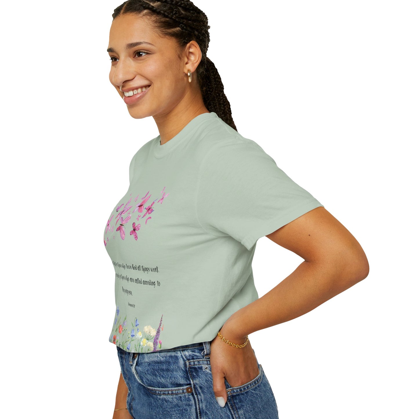Romans 8:28 with grace T-shirt