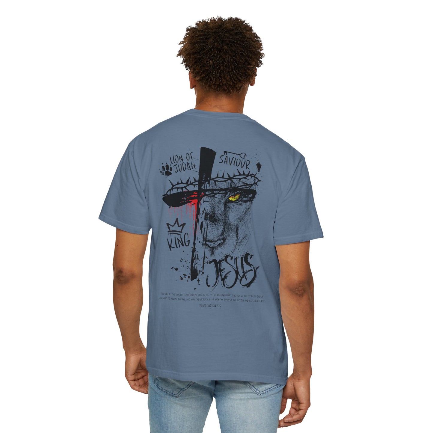 Lion of Judah Rev 5:5 T-shirt - Faith Inspired Streetwear