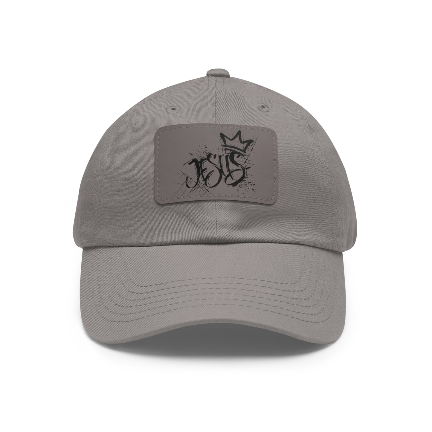 King Jesus baseball cap with leather patch