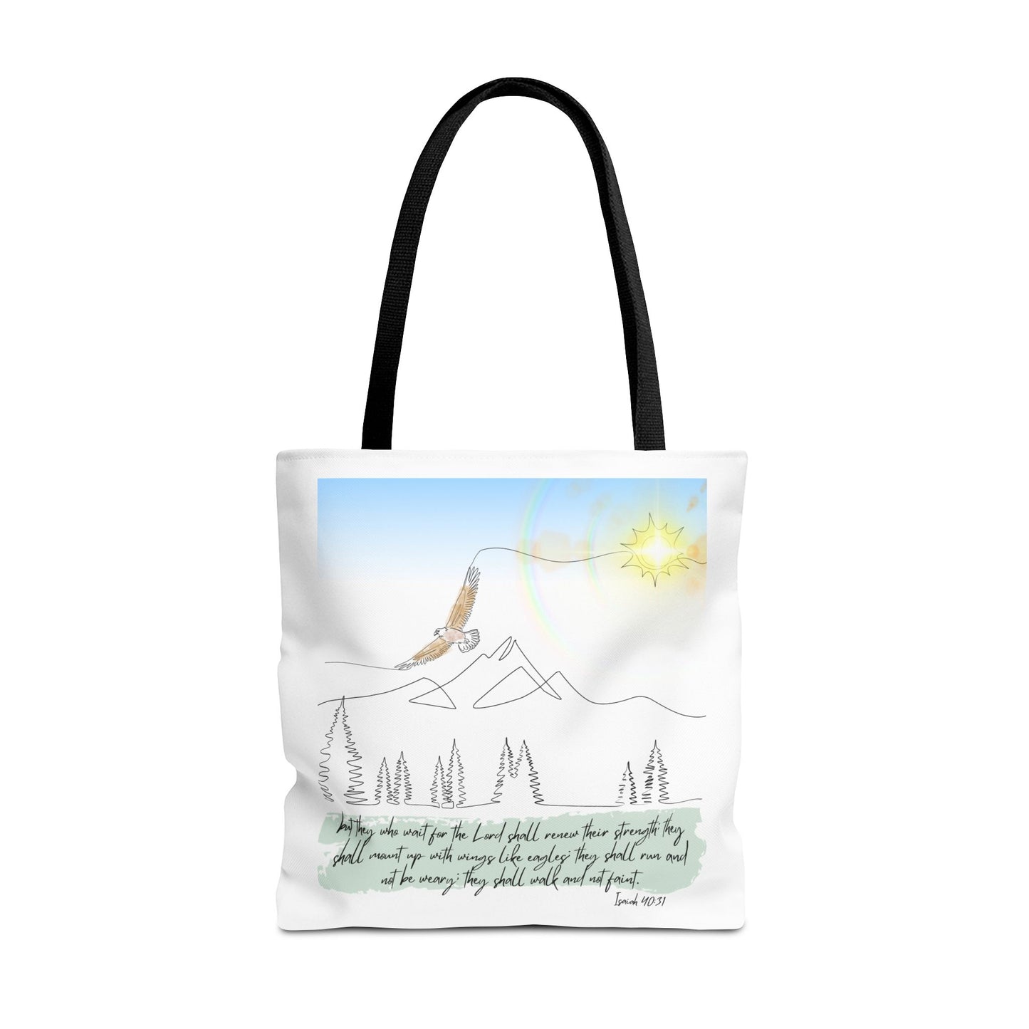 Wings like eagles Tote Bag