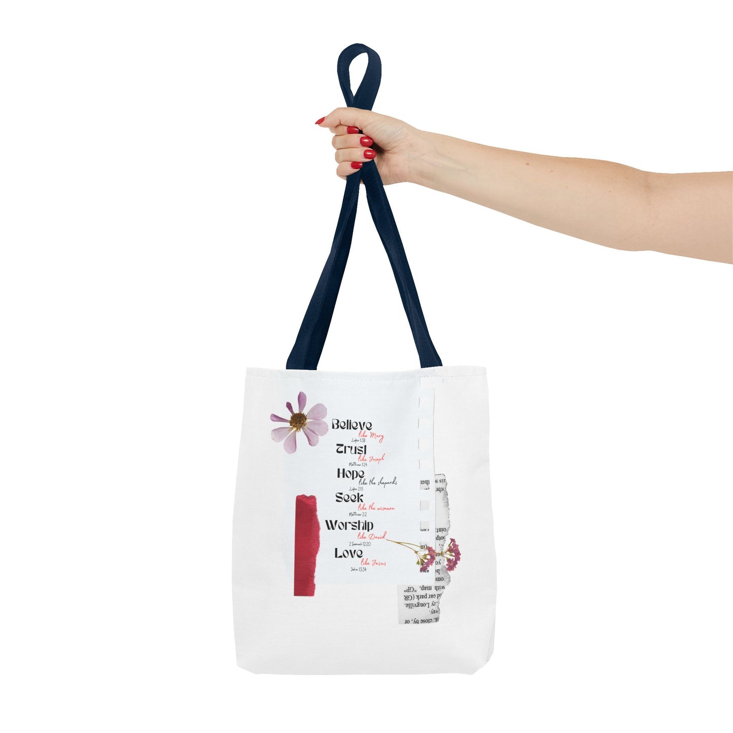 Believe Like Mary Tote Bag