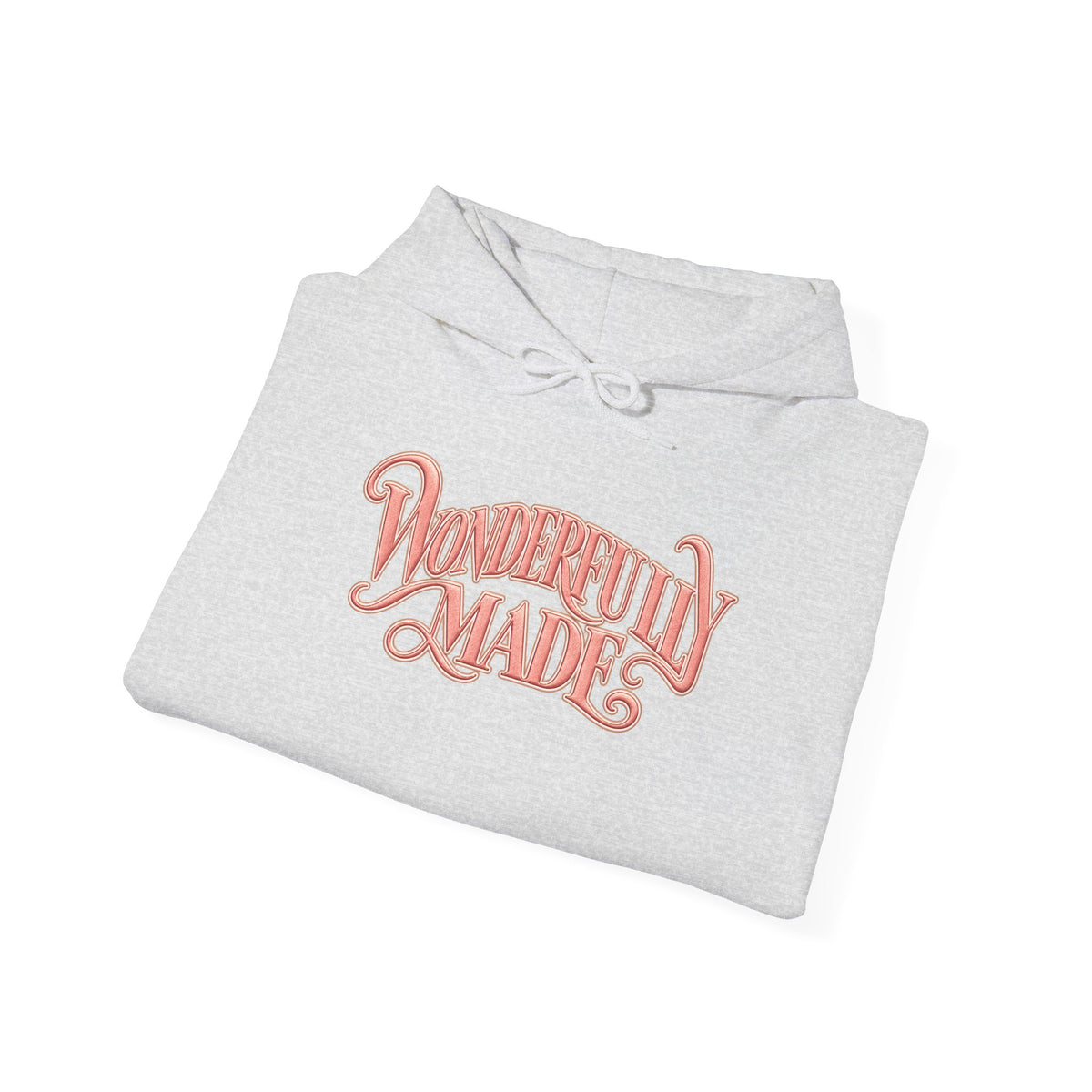 Wonderfully Made Hoodie — Floral Pearl Backprint Hooded Sweatshirt