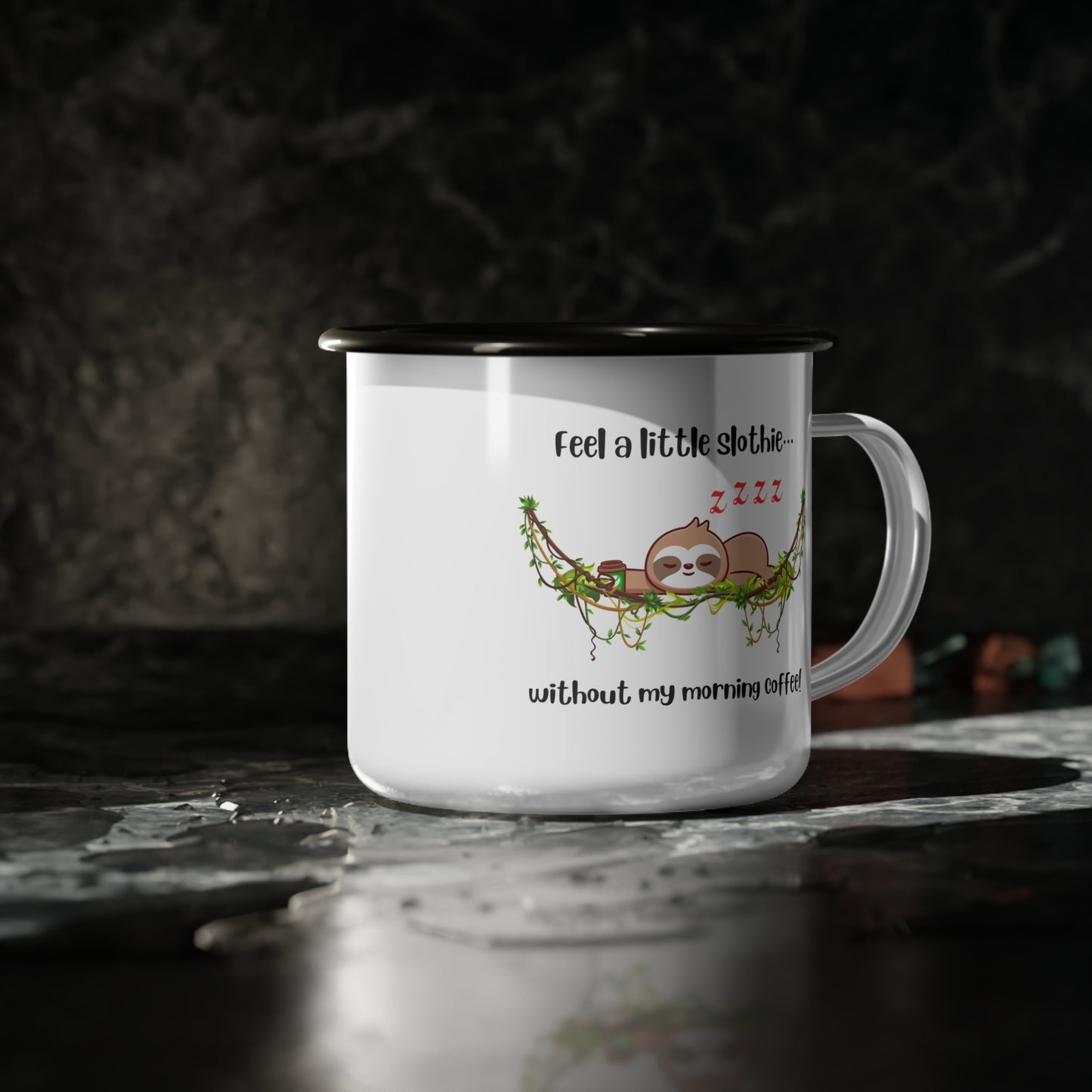 Feeling Slothie Enamel Camp Cup