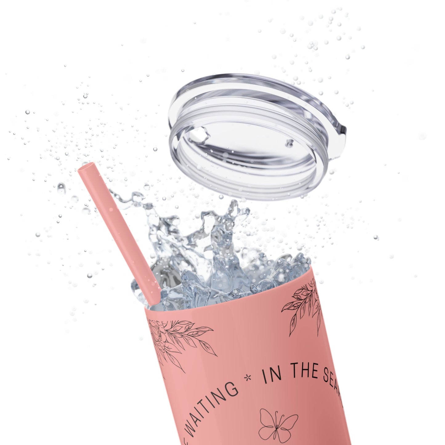 There was Jesus Skinny Tumbler with Straw - 20oz