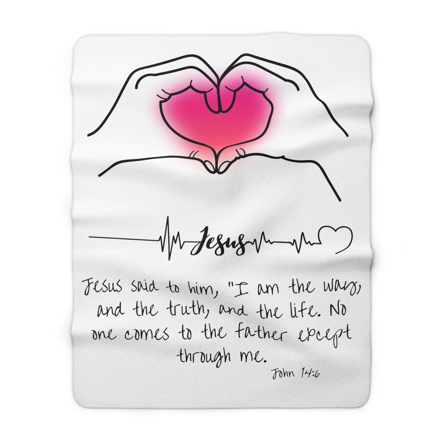 Jesus Sherpa Fleece Blanket | Cozy & Soft Comfort for Home Decor | Perfect Gift for Faith & Hope