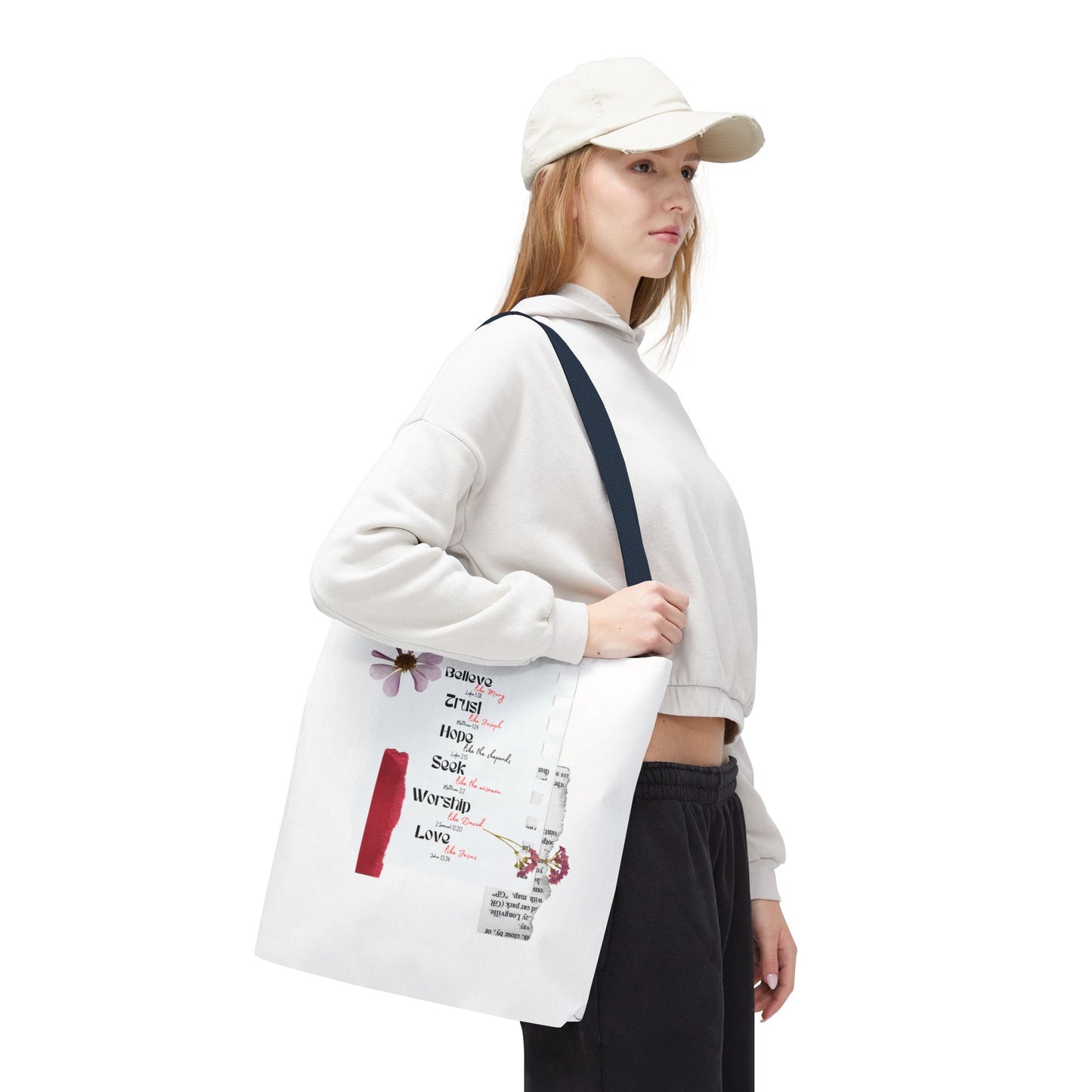 Believe Like Mary Tote Bag