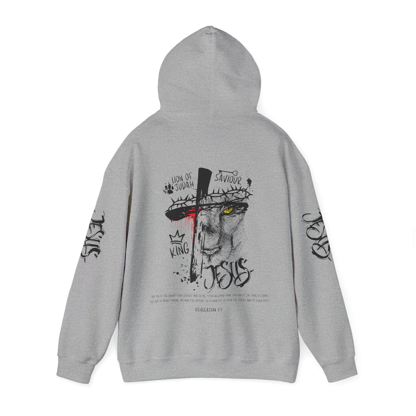 Lion of Judah Rev 5:5 Hooded Sweatshirt